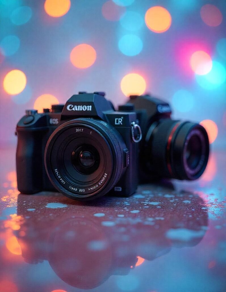 Comparison chart of top vlogging cameras for YouTube and TikTok with key features like resolution, autofocus, stabilization, and price