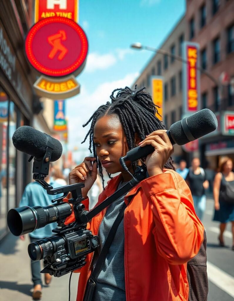 Vlogger’s Audio Equipment Setup