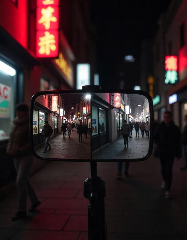 Comparison of phase detection and contrast detection autofocus on a camera display, showing the difference in focus speed and accuracy.