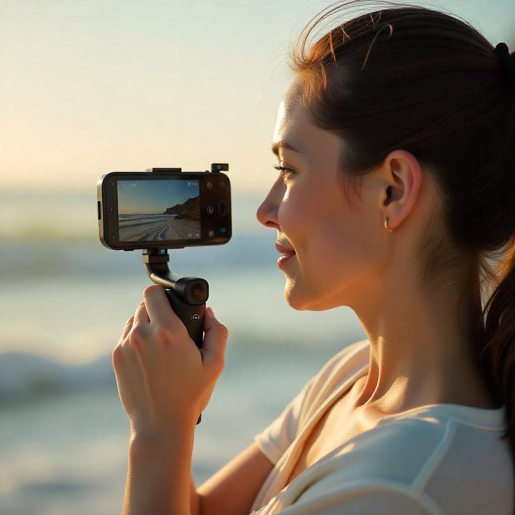 Key features of the DJI Osmo Pocket 3, including 4K video, 3-axis gimbal, and touchscreen display."